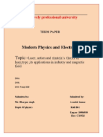 Modern Physics and Electronics: Topic