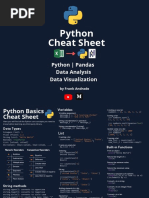 Python Cheat Sheet For Excel Users