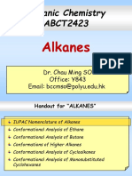 Organic Chemistry ABCT2423: Alkanes