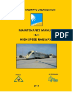 SRO Maintenance Manual For High Speed Railways
