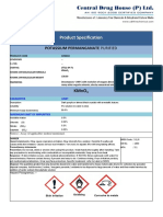 Product Specification: Potassium Permanganate Purified