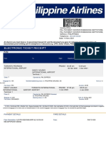 Electronic Ticket Receipt: From To Flight Departure Arrival Last Check-In