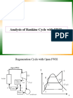 Performance of Steam Turbine With Feedwater Heaters