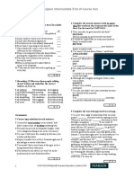 Upper Intermediate End of Course Test: Listening