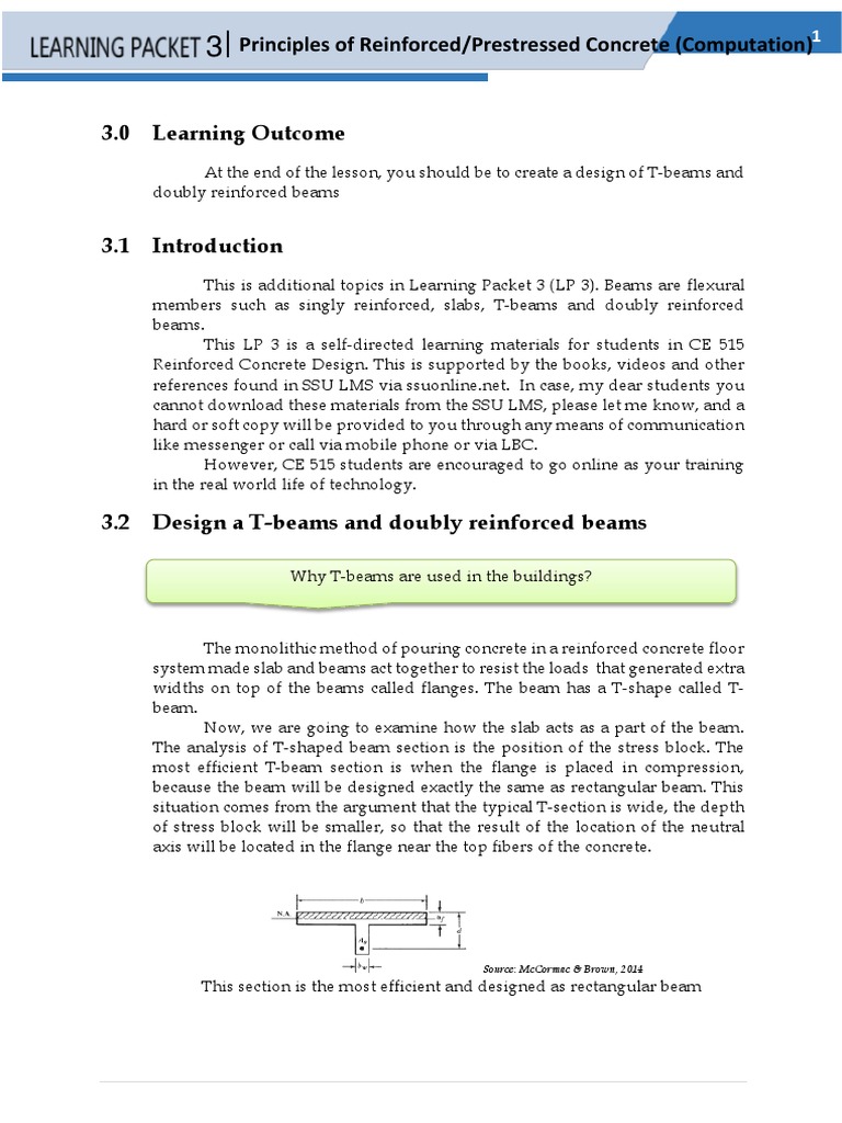 Doubly Reinforced Concrete Beams | PDF | Beam (Structure) | Civil ...