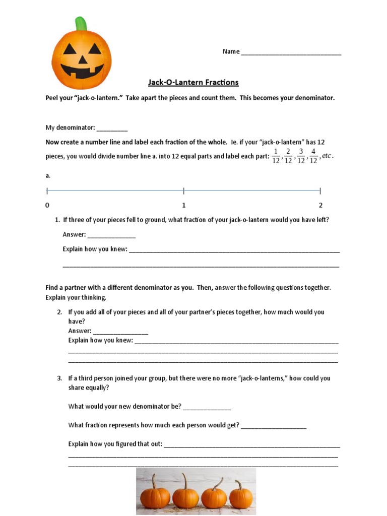 Jackolantern Fractions | PDF
