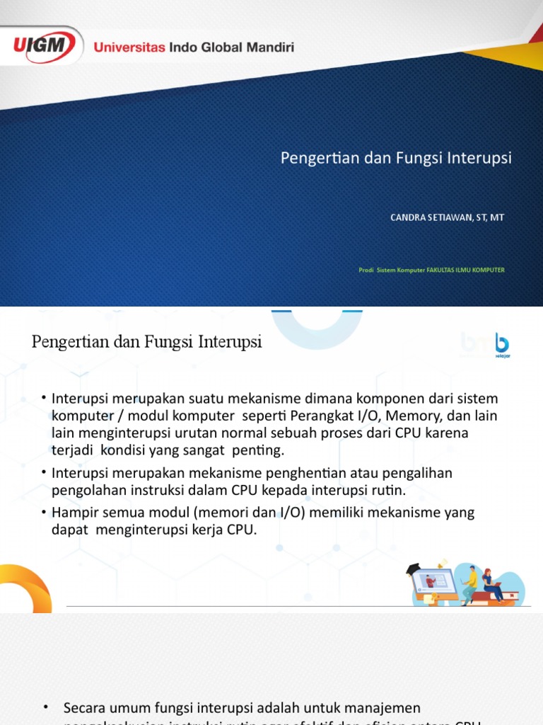 Pengertian dan Fungsi Interupsi dalam Komputer | PDF
