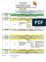 Weekly Home Learning Plan/Teacher'S Weekly Workplan: City of Mati National High School