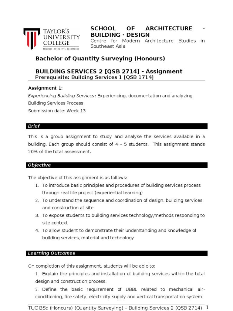 Assignment | Building | Design