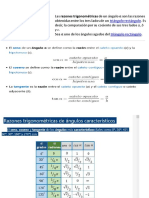 Razones Trigonometricas Trabajo y Ejercicios