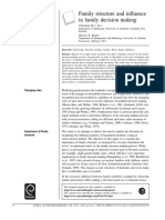 Family Structure and Influence in Family Decision Making