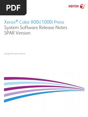 Xerox Color 1000_800 SW Release Notes-1