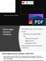 Multi-stage decision tree analysis