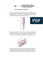 Lista de exercícios de resistência dos materiais cobre junções de madeira e tensões