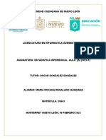 Estadistica Inferencial Estimación de Parámetros