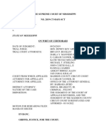 In The Supreme Court of Mississippi NO. 2019-CT-01651-SCT