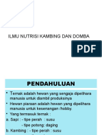 Ilmu Nutrisi Kambing Dan Domba