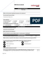 COSHH Assessment Substance Controls