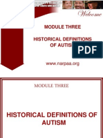 NARPAA E-Class Module 3 - Historical Definitions of Autism