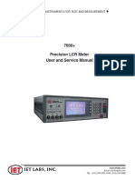7600+ Precision LCR Meter User and Service Manual: Iet Labs, Inc