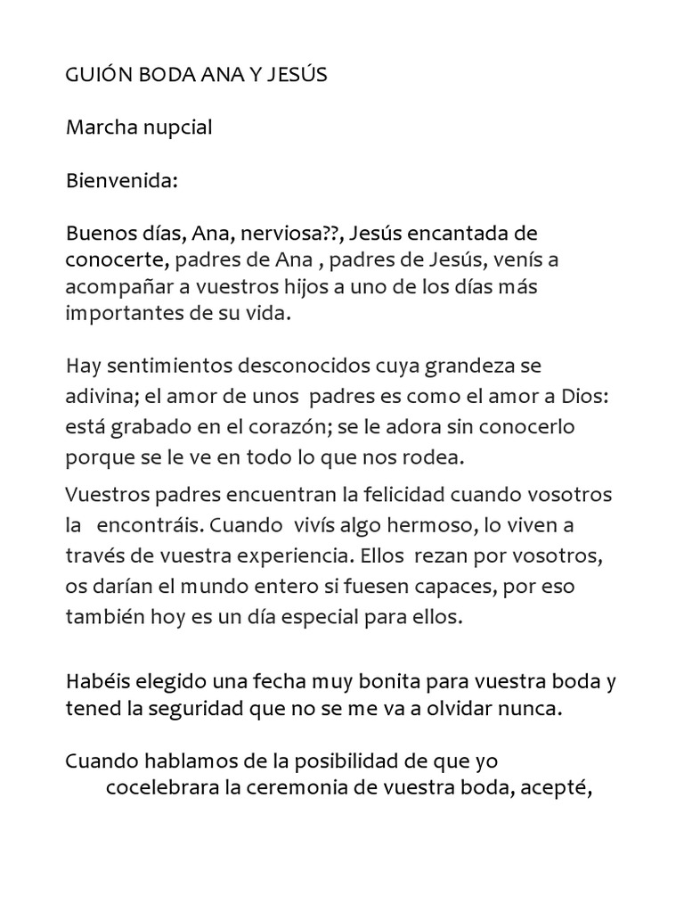 Guion Boda | PDF | Amor | Boda, image size:768x1024