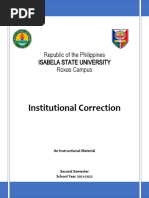 Institutional Correction