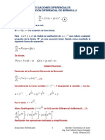 Ecuacion Diferencial de Bernoulli