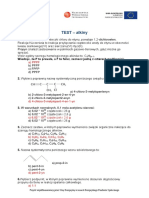 Test - Alkiny: A) PPPF