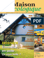 La Maison Ecologique N°04 - Août_Septembre 2001 - Dossier Construire en paille, Terre Vivante, Pile à combustible, Le linoléum
