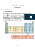 Sintesi chimica generale (tavola periodica, ibridazioni carbonio, legami chimici e rappresentazione grafica legami 