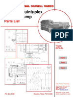 267Q-6L Quintuplex Plunger Pump: Parts List