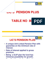 LIC’S PENSION PLUS TABLE NO 803