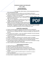 Lista 1 Processos - Combustíveis - Petróleo - Ferro e Aço