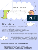 Géneros literarios: lírico, épico y dramático