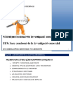 Mòdul Professional 04: Investigació Comercial UF3: Fase Concloent de La Investigació Comercial