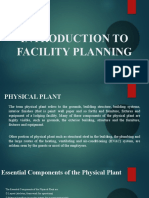 Introduction To Facility Planning
