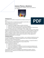 Fenómenos Físicos y Químicos: Transformaciones de la Materia