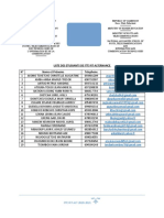 Liste Des Etudiants de Itt3 RT Alternance #Noms Et Prénoms Telephone Adresse Mail