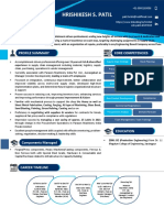 Hrishikesh S. Patil: Profile Summary Core Competencies