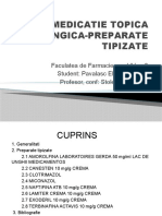 MEDICATIE TOPICA ANTIFUNGICA-PREPARATE TIPIZATE