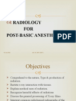 Radiology FOR Post-Basic Anesthetists: 03/14/2022 Ali .B (MRT, MSC)