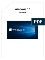 Initiation Windows 10