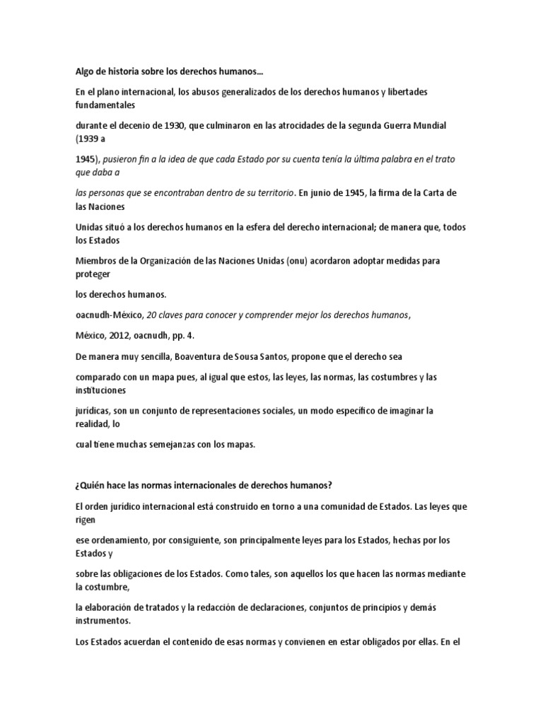 Resumen de Fuentes Del Derecho Internacional | PDF | Convenio europeo ...