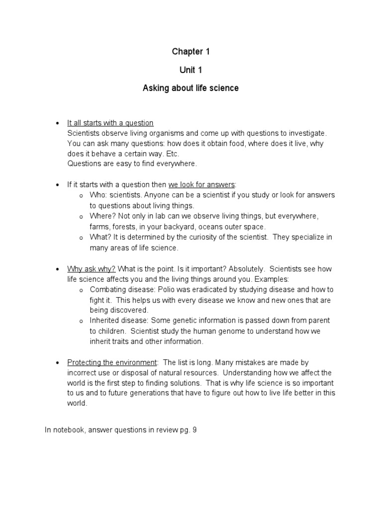 Chapter 1 Unit 1 | PDF