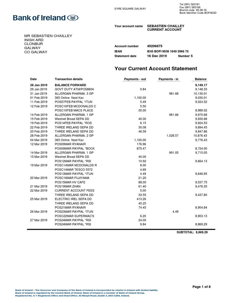 EStatement 2 | PDF