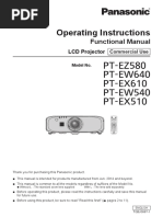 Panasonic PT Ez580 PT Ew640 PT Ex610 PT Ew540 PT Ex510.PDF