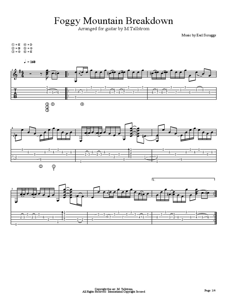 Foggy Mountain Breakdown PDF