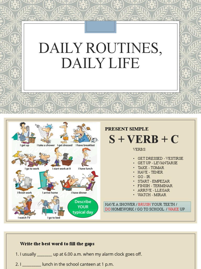 Daily Routines, Daily Life | PDF