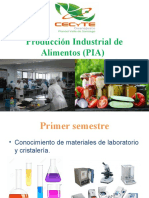 Producción Industrial de Alimentos: Procesos y Pruebas de Calidad
