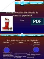 Ecologia Populatiilor Modele de Crestere 2011